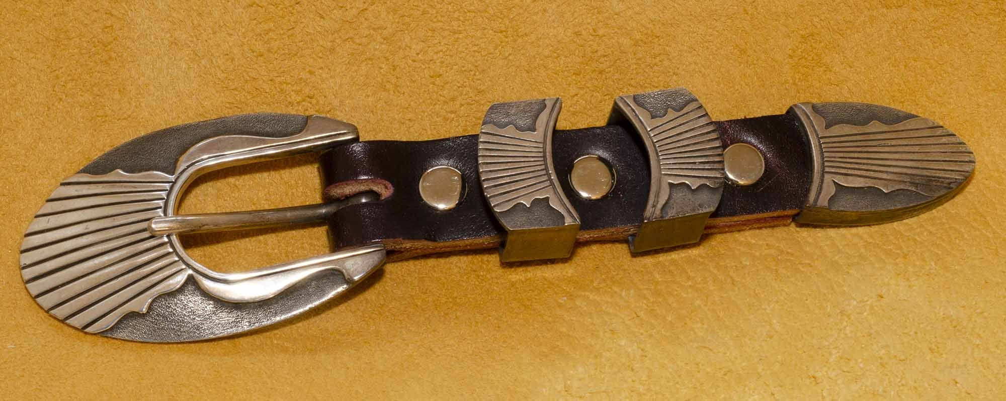 Ranger Set Belt Buckle By Ernest Rangel, Navajo
